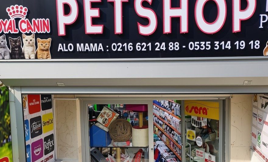 Sancaktepe Petcenter mağaza dış cephesi ve tabelası